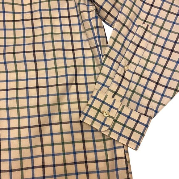 Vineyard Vines White and Blue Long Sleeve Murray Button Down Shirt Sz L - Picture 6 of 14